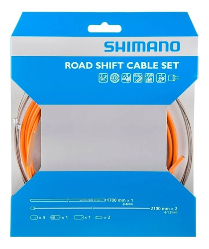 Cabo De Cond E Cambio Shimano Sp41 Ptfe 1700/2100mm 2 Peças 