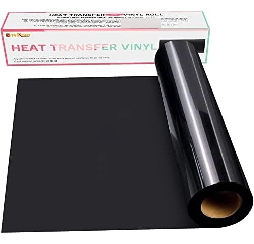 Rollos De Vinilo De Transferencia De Calor Htv Negro, 1...