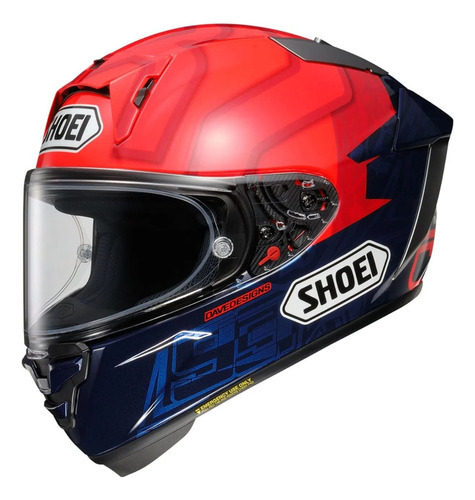 Capacete Moto Shoei X-spr Pro Marquez7 Tc-1 + Bone Fxm Cor Vermelho Tamanho do capacete 59/60 (L)