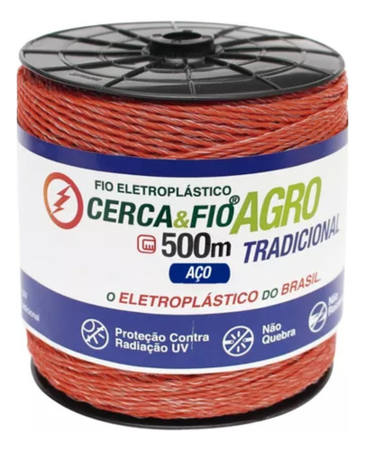 Fio Eletroplastico Cerca Elétrica Rural 500 Metros 15x6