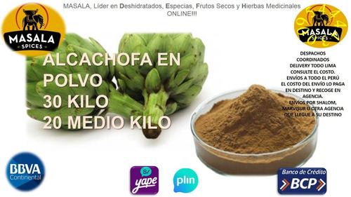 Alcachofa En Polvo Delivery Todo Lima Provincias Yape Bbva 