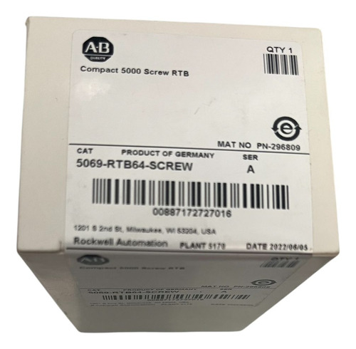 Allen-bradley Cat. 5069-rtb64-screw Para Plc Compactlogix.