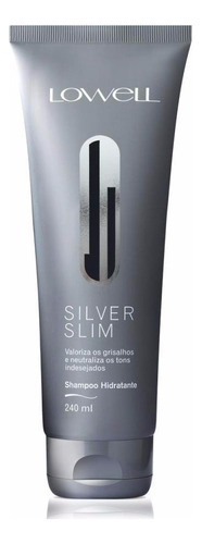 Shampoo Cabelo Grisalhos Lowell Silver Slim 240ml Full