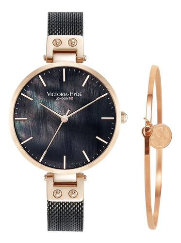 Victoria Hyde Reloj De Pulsera Para Mujer, Esfera De Nácar.