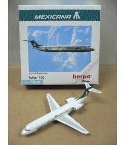 Herpa Fokker F100 Mexicana De Aviación Escala 1/500