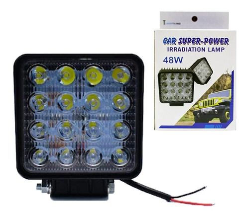 Foco Led Neblinero Para Camioneta 48watts 16 Leds