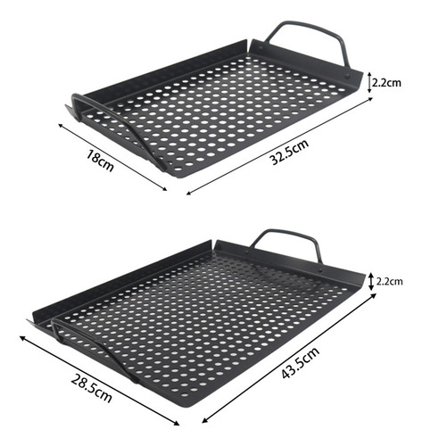 Placa Para Parrilla De Barbacoa Perforada Con Agujeros,