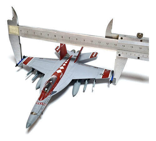 Miniatura Diecast 1/100, Avión F18 Super Hornet, Vfa102 Us N