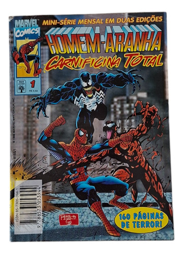 Hq - Gibi Homem-aranha: Carnificina Total Minissérie Em 2 Edições - Ed. Abril 1996 (Usado)