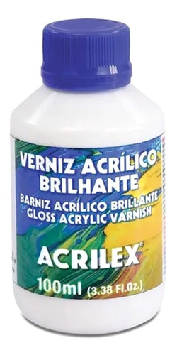 Verniz Acrilico Brilhante Tela Papel Gesso Acrilex 100ml