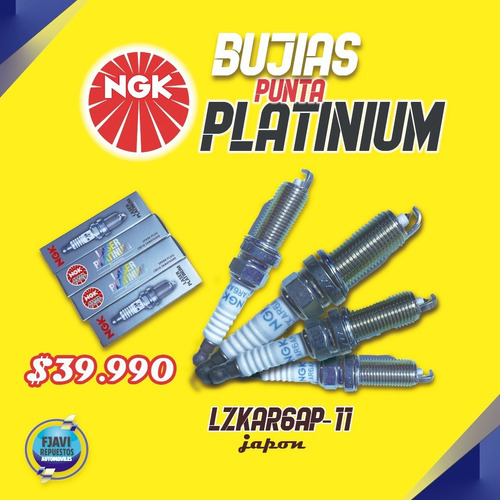 Bujias Ngk Punta Platinium X4 Nissan Tiida/versa/qashqai