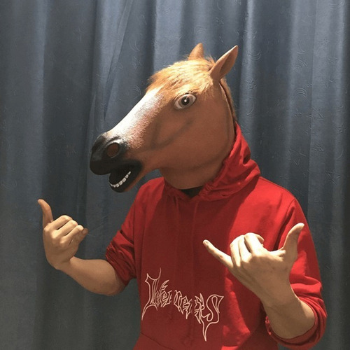 Mascara Cabeza Caballo Latex Mask Halloween Carnaval Disfraz