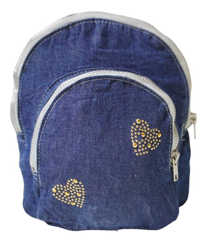 Mini Mochilas  Jean Por 2 Unidades 