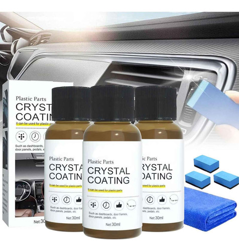 Set De 30 Ml De Agente De Restauración De Plástico Para Auto