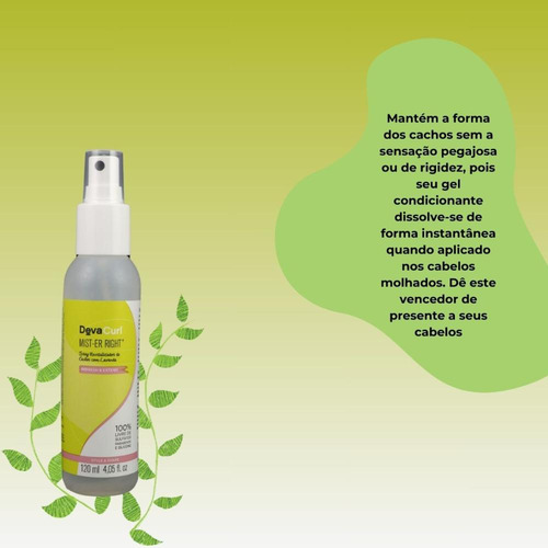 Devacurl Mist-er Right Spray Revitalizador De Cachos 120ml