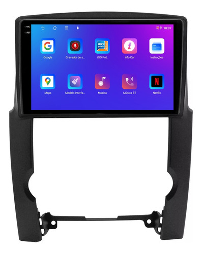 Multimidia Kia Sorento 09/12 9p Android Carplay 4/64gb + Ré