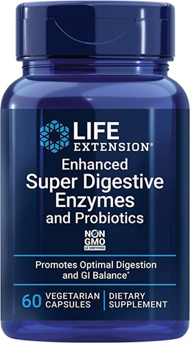 Enzimas Digestivas Life Extension Digestión Óptima 60ct