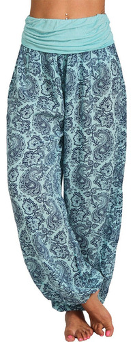 Pantalones Casuales Con Estampado Bohemio Para Mujer, Pantal