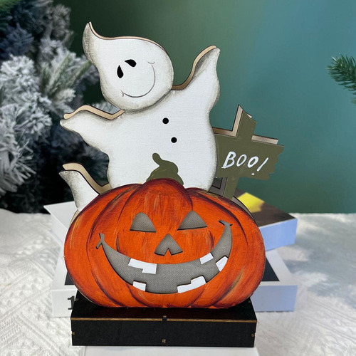 Decoración De Mesa De Halloween, Decoraciones Led Fantasma