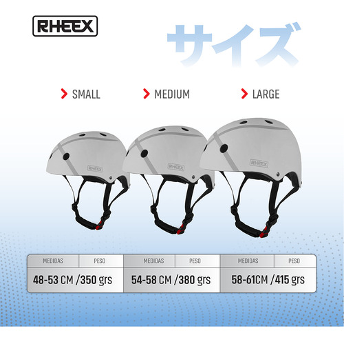 Casco Para Monopatin Bici Mtb Skate Rollers Comodo Y Seguro Gris S