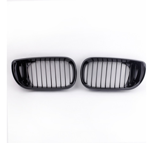 2 Rejillas Delanteras Para Bmw E46 Serie 3 4, Color Negro Br