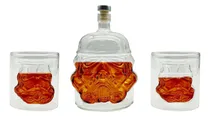 Comprar Botella De Vidrio Star Wars Con Vasos De Vidrio 750ml