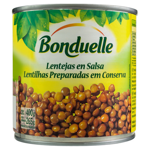 Lentilha em Conserva Bonduelle Lata 265g