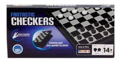 Juego De Damas Imantado Fantastic Checkers 2037