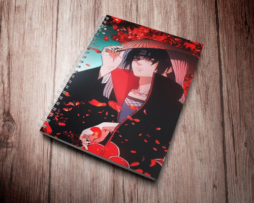 Cuaderno Tapa Dura Naruto, Nezuko, Itachi, Sakura Beige