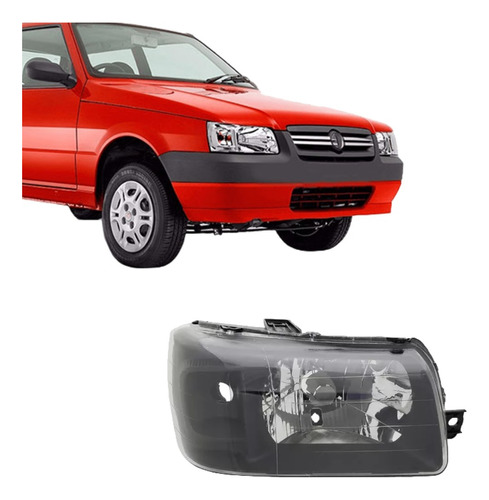 Optica Delantera Fiat Uno Fire 2013 2014 Black Housing