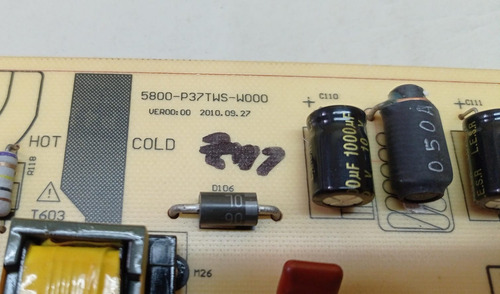 Placa Fuente - Hitachi Cdh-le32fd06 - 5800--p37tws-w000 (Usado)