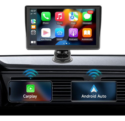 Car Play Con Pantalla De 7 Pulgadas Y Android Auto, 2 En 1