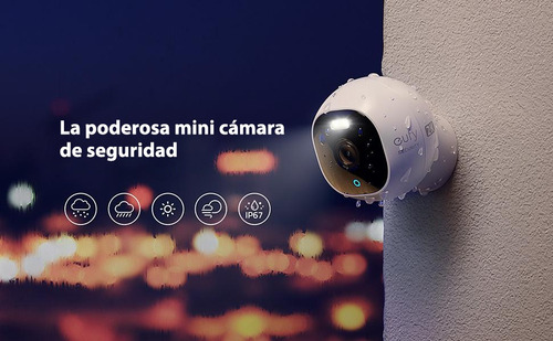 Imagen 10 de 10 de Cámara De Seguridad Eufy Apta Ext 2k 32gb Microsd C/cable