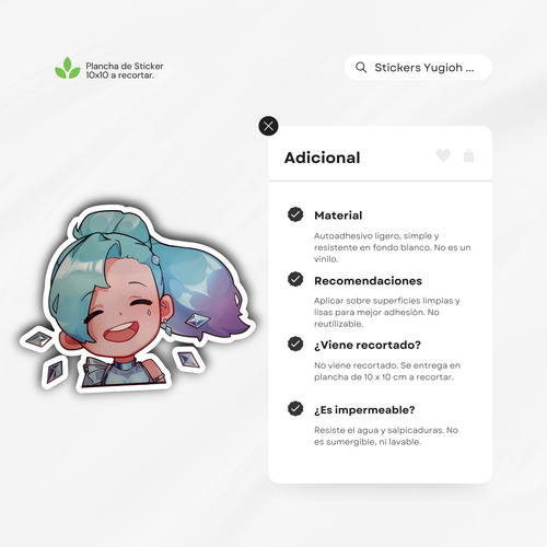 Sticker Calco Lol Seraphine Kda Diseño Exclusivo Y Único X10