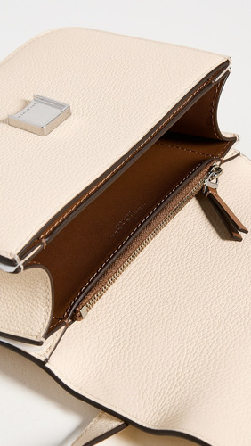 Bolsa Tory Burch Small Eleanor Shoulder Bag Beige Granulado Oro Beige