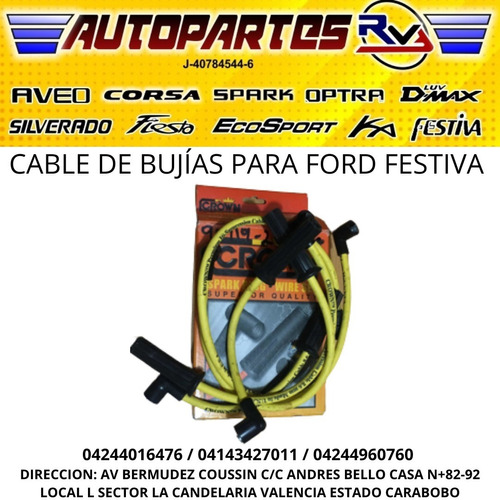 Cables De Bujia Venirauto Turpial Ford Festiva