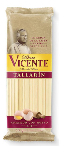 Fideos Tallarin Don Vicente Amasado En Huevo 500gr