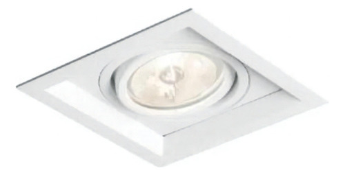 Spot Embutir Quadrado Branco Com Recuo Branco Mr11 - Lumanti 110V/220V