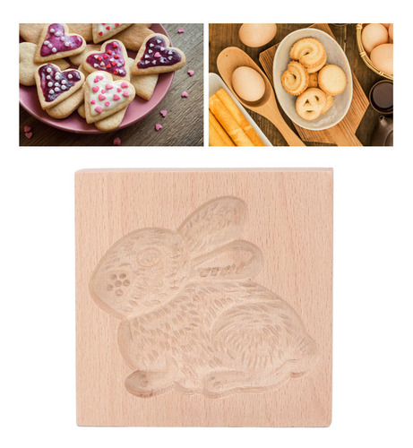 Molde De Madera De Haya Reutilizable Para Galletas Lavables