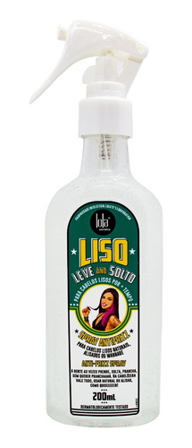 Lola Liso Leve E Solto Spray Antifrizz Pelo Alisado 200ml 3c
