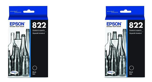 Epson T822 Durabrite Ultra Ink Cartucho Negro De Capacidad E