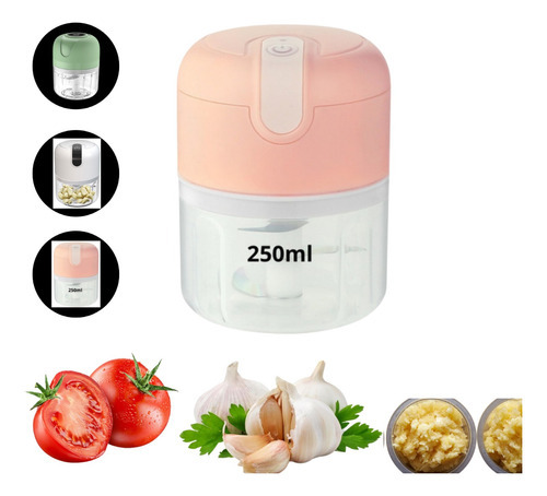 Mini Triturador Processador Moedor Elétrico Carne Vegetais Cor Rosa 110V/220V