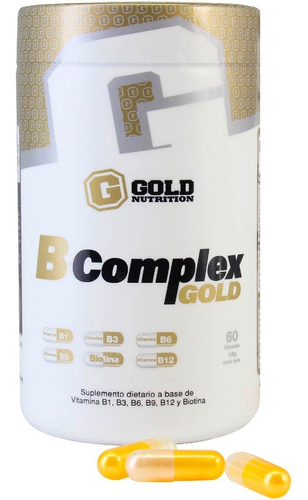 Imagen 1 de 9 de B-complex Gold Nutrition Vitamina Complejo B Multivitaminico
