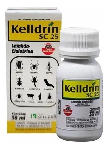 Kelldrin Sc 25 Mata 30ml Escorpiões Baratas Aranhas
