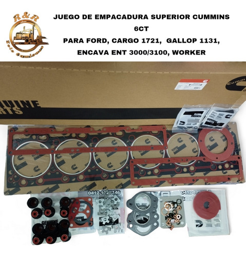 Juego De Empacadura Superior Cummins 6ct,para Ford