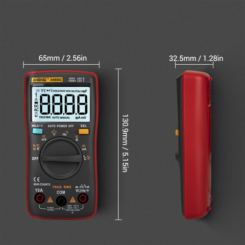 Guangchuan Aneng An8002 6000 Conta Com True Rms
