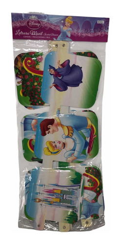 Letrero Banner Movil Jumbo Cenicienta Fiesta Cumpleaños Gm