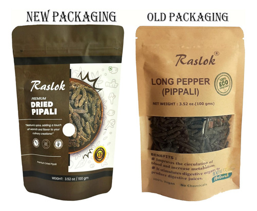 Raslok Pippali Seco De Pimienta Larga India 100 G