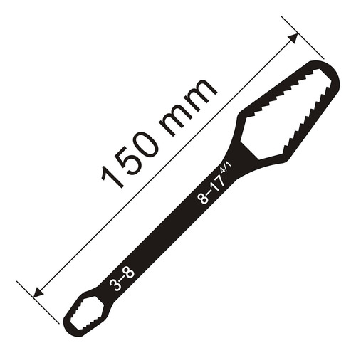 4 Llave Multifuncional, Llave De Doble Punta, Tuercas De