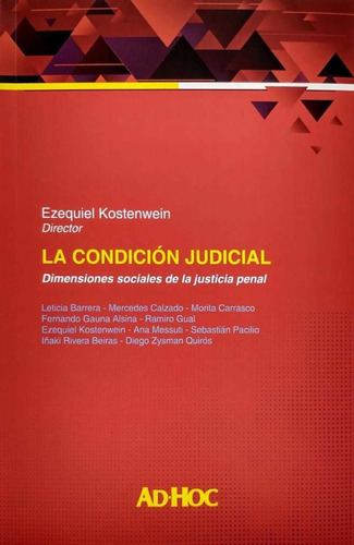 La Condición Judicial - Kostenwein, E. 